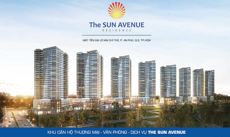 thiết kế nội thất căn hộ the sun avanue 2 phòng ngủ