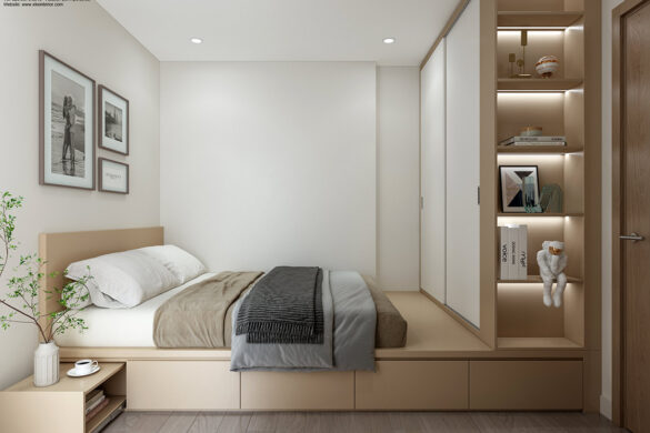 Thiết kế nội thất căn hộ Vinhome Grandpark S705 (Origami)