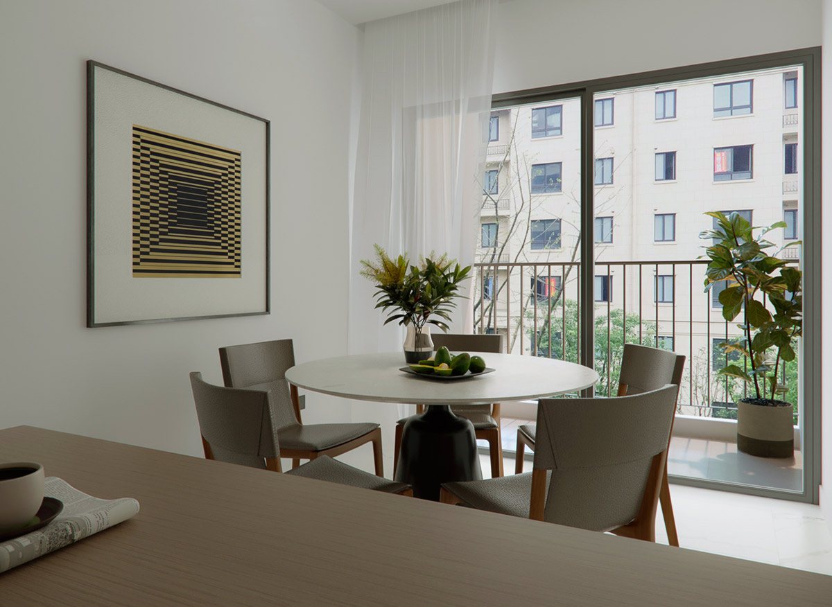 Dining room Sky Residences apartment